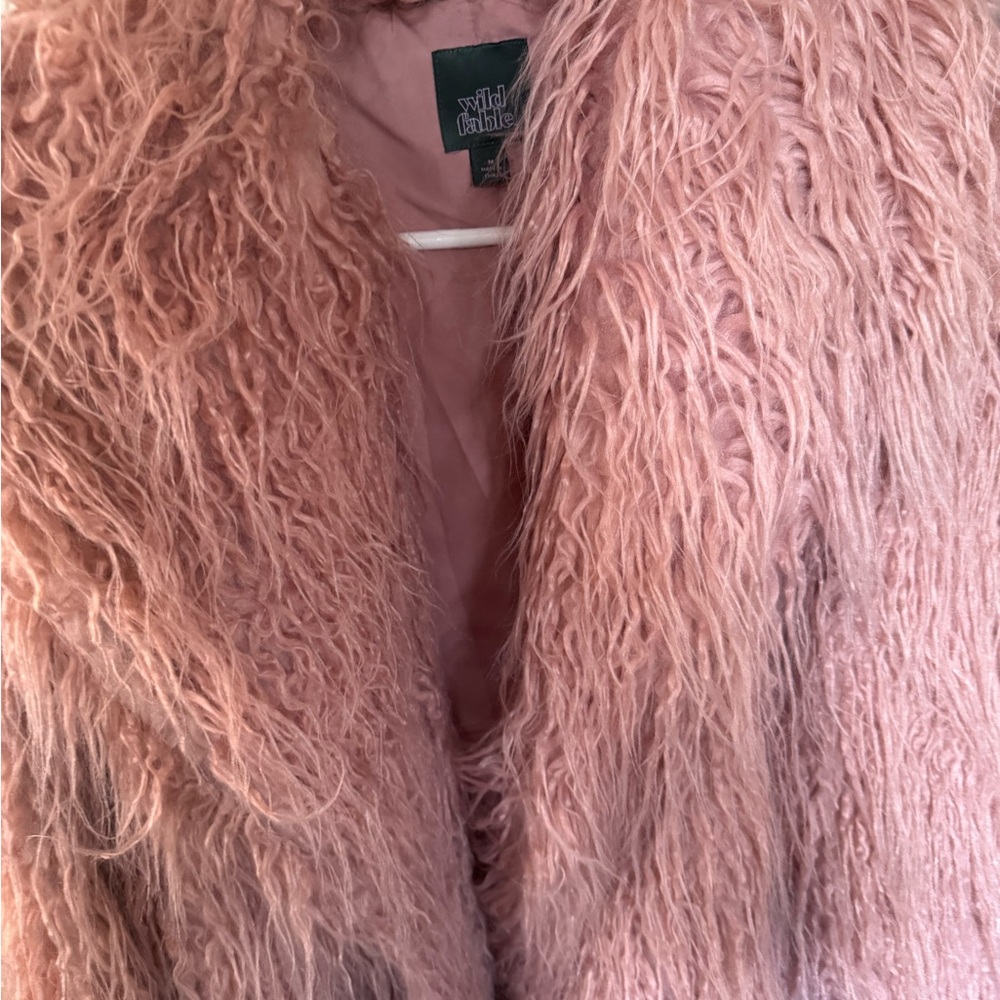 Wild Fable Pink Faux Fur Jacket